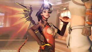 Overwatch's Mercy VSMND - A Hentai Porn Video with Foul Language and Satirical Style.