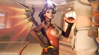 Overwatch's Mercy VSMND - A Hentai Porn Video with Foul Language and Satirical Style.