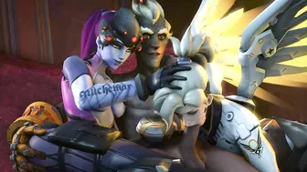 Hentai Porn Video - Mercy, Widowmaker and Junkrat Batesz Get Freaky in Overwatch