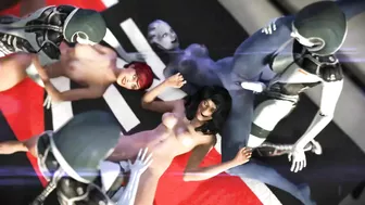 Female Shepard's Epic Sexual Adventure with Liara and EDI in Mass Effect Female Shepard's Epic Sexual Adventure with Liara and EDI in Mass Effect