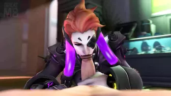 Sexy Moira in Overwatch - A Hot Hentai Porn Video!