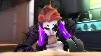 Sexy Moira in Overwatch - A Hot Hentai Porn Video!