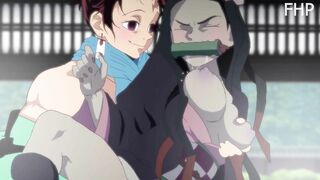 Tanjiro's Ecstatic Encounter with Nezuko in 'Kimetsu no Yaiba'