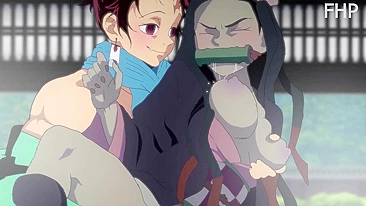 Tanjiro's Ecstatic Encounter with Nezuko in 'Kimetsu no Yaiba'