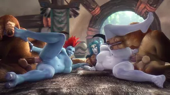 Hentai Porn Video - Night Elf, Tauren and Troll Threesome in World of Warcraft Hentai Porn Video - Night Elf, Tauren and Troll Threesome in World of Warcraft