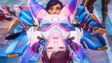 Unleash Your Inner Ubermachine with Pharah and D.Va's Steamy Overwatch Adventure