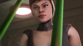 Power Girl and Catwoman get frisky in a Baronstrip DC hentai video