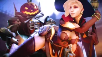 Sexy Reaper and Mercy Cakeofcakes Overwatch - A Steamy Hentai Porn Video