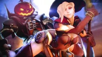 Sexy Reaper and Mercy Cakeofcakes Overwatch - A Steamy Hentai Porn Video