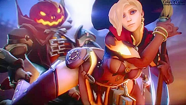Sexy Reaper and Mercy Cakeofcakes Overwatch - A Steamy Hentai Porn Video