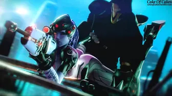 Overwatch Reaper and Widowmaker Cake Porn Overwatch Reaper and Widowmaker Cake Porn