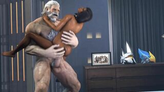 Unleash Your Inner Beast with Reinhardt and Pharah in this Galian Hentai Porn Video