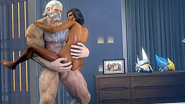 Unleash Your Inner Beast with Reinhardt and Pharah in this Galian Hentai Porn Video