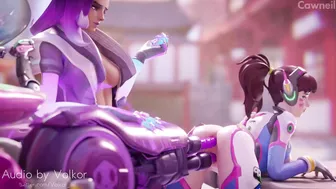 Sombra and D.Va Get Intimate in Overwatch Hentai Porn Video