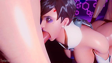 Hentai porn video featuring Sombra from Overwatch