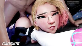 Spider-Gwen's Sexy Conquest in Marvel's Hentai Porn Video