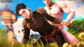 Geralt's Sweet Treat - A Steamy Hentai Adventure with Sylvia and Anna