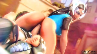 Symmetra and Hanzo's Cake-off - A Steamy Overwatch Porn Parody