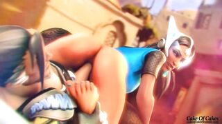 Symmetra and Hanzo's Cake-off - A Steamy Overwatch Porn Parody