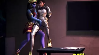 Symmetra and Tracer's M1lkshake - A Sultry Overwatch Fantasy