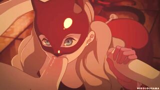 Persona 5's Takamaki Ann is a Nekololisama Queen in this NSFW Hentai Porn Video