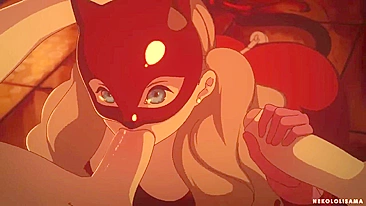 Persona 5's Takamaki Ann is a Nekololisama Queen in this NSFW Hentai Porn Video