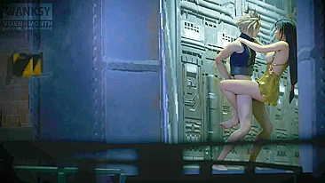 Tifa and Cloud's Steamy Wank Session in Final Fantasy VII