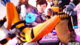 Overwatch's Tracer and Hanzo Get Caught in a Sticky Situation