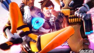 Overwatch's Tracer and Hanzo Get Caught in a Sticky Situation