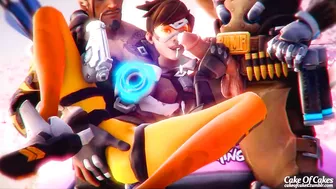 Overwatch's Tracer and Hanzo Get Caught in a Sticky Situation