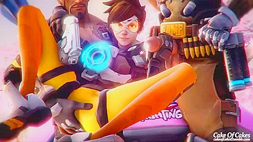 Overwatch's Tracer and Hanzo Get Caught in a Sticky Situation