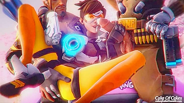 Overwatch's Tracer and Hanzo Get Caught in a Sticky Situation