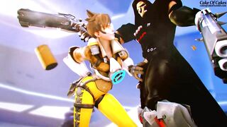 Tracer and Reaper's Cakeofcakes Overwatch - A hilarious parody of Overwatch featuring Tracer and Reaper baking a cake together while engaging in suggestive roleplay.