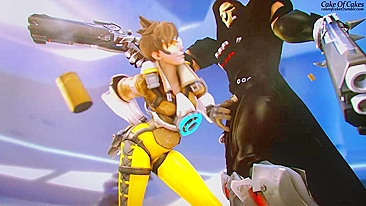 Tracer and Reaper's Cakeofcakes Overwatch - A hilarious parody of Overwatch featuring Tracer and Reaper baking a cake together while engaging in suggestive roleplay.