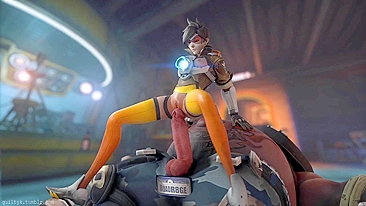 Tracer and Roadhog Get Down and Dirty in 'GuiltyK Overwatch'