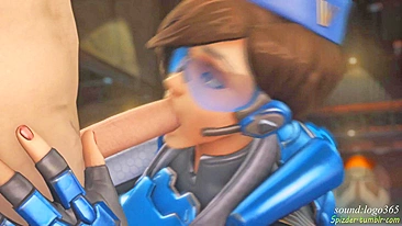 Overwatch's Tracer Gets Fucked by Spizder in Hot Hentai Porn Video