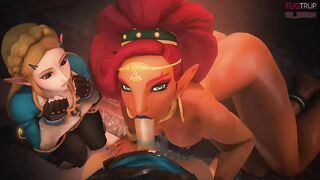 The Legend of Zelda - Urbosa, Link and Zelda's Fiery Fugtrup