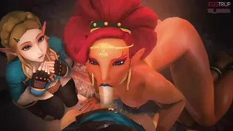 The Legend of Zelda - Urbosa, Link and Zelda's Fiery Fugtrup The Legend of Zelda - Urbosa, Link and Zelda's Fiery Fugtrup