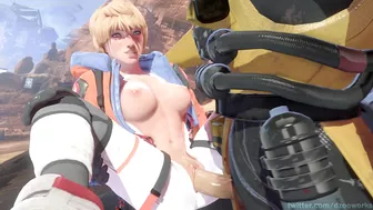 Wattson and Caustic DzooWorks' Apex Legends - The Ultimate Hentai Porn Experience