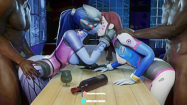 Watch Widowmaker and D.Va Save the Day in Overwatch