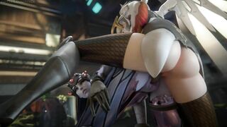 Widowmaker and Mercy Get Freaky in Overwatch - Hentai Porn Video