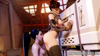 Unleash Your Inner Beast with Widowmaker and Tracer's Steamy BatyaStudio Overwatch Porn Video