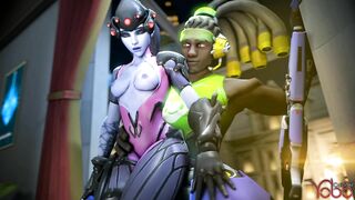 Widowmaker and Lucio Go Bareback in 'Overwatch' Hentai Porn Video