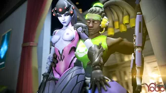Widowmaker and Lucio Go Bareback in 'Overwatch' Hentai Porn Video