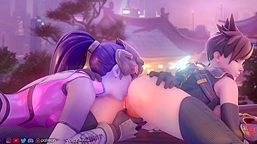Widowmaker and Tracer ForceballFx Overwatch - A Steamy Lesbian Romp