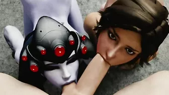 Widowmaker and Lara Croft's Pew-Pew Adventure - A Tomb Raiding Escapade