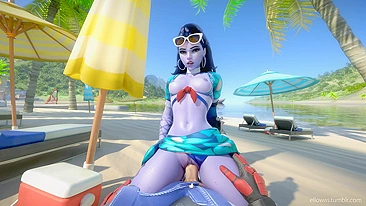 Widowmaker Ellowas Overwatch - A Satirical Take on Hentai Porn