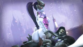 Revamped! Widowmaker and Reaper's Steamy Romp in 'The G-Works Overwatch'