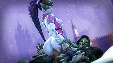 Revamped! Widowmaker and Reaper's Steamy Romp in 'The G-Works Overwatch'