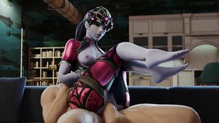 Watch Widowmaker's Ass-Saving Moves in Overwatch Porn